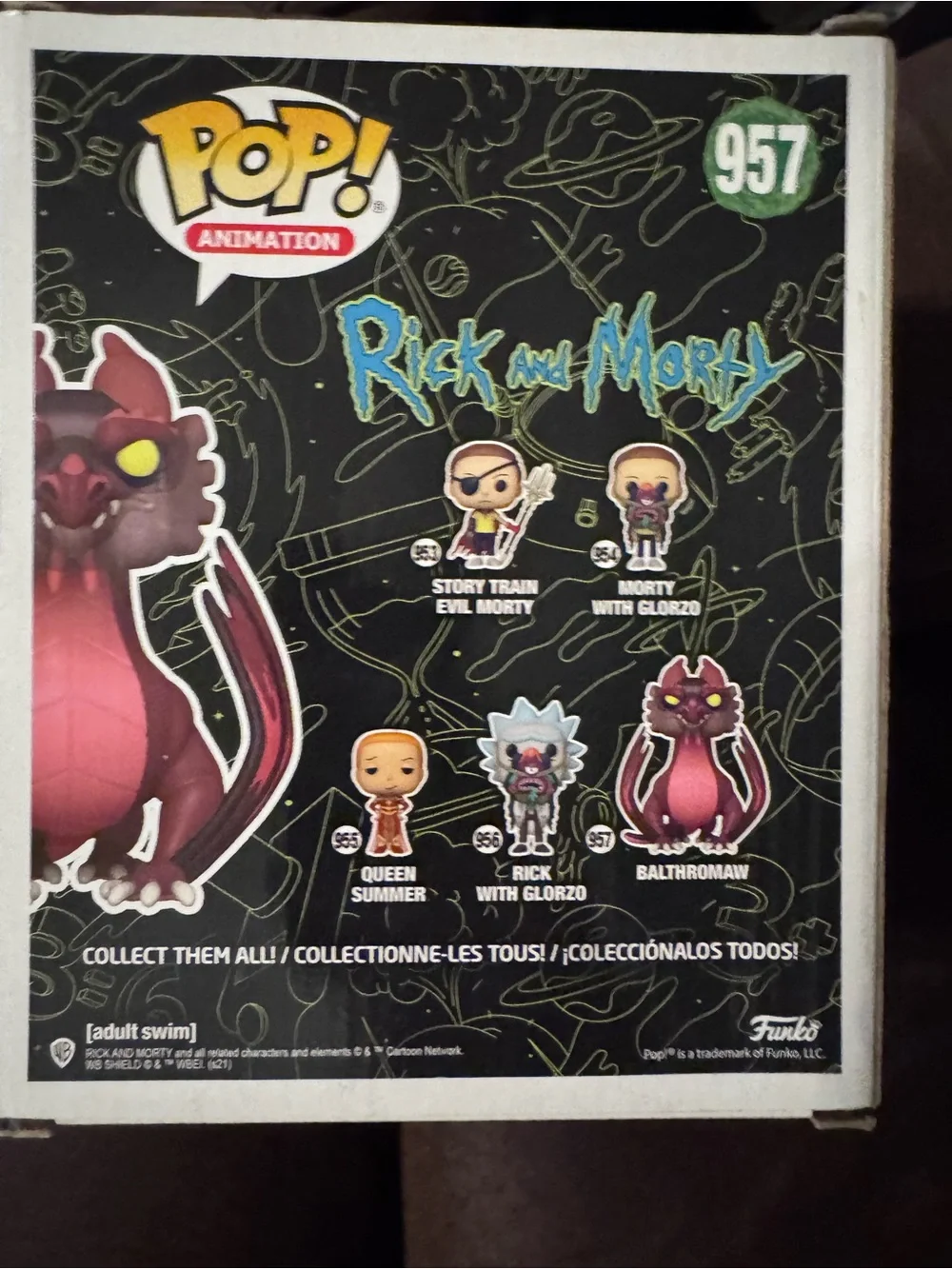 New-Balthromaw the Dragon 6 Inch Rick and Morty Funko Pop Animation #957